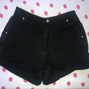 Black High Waisted Shorts